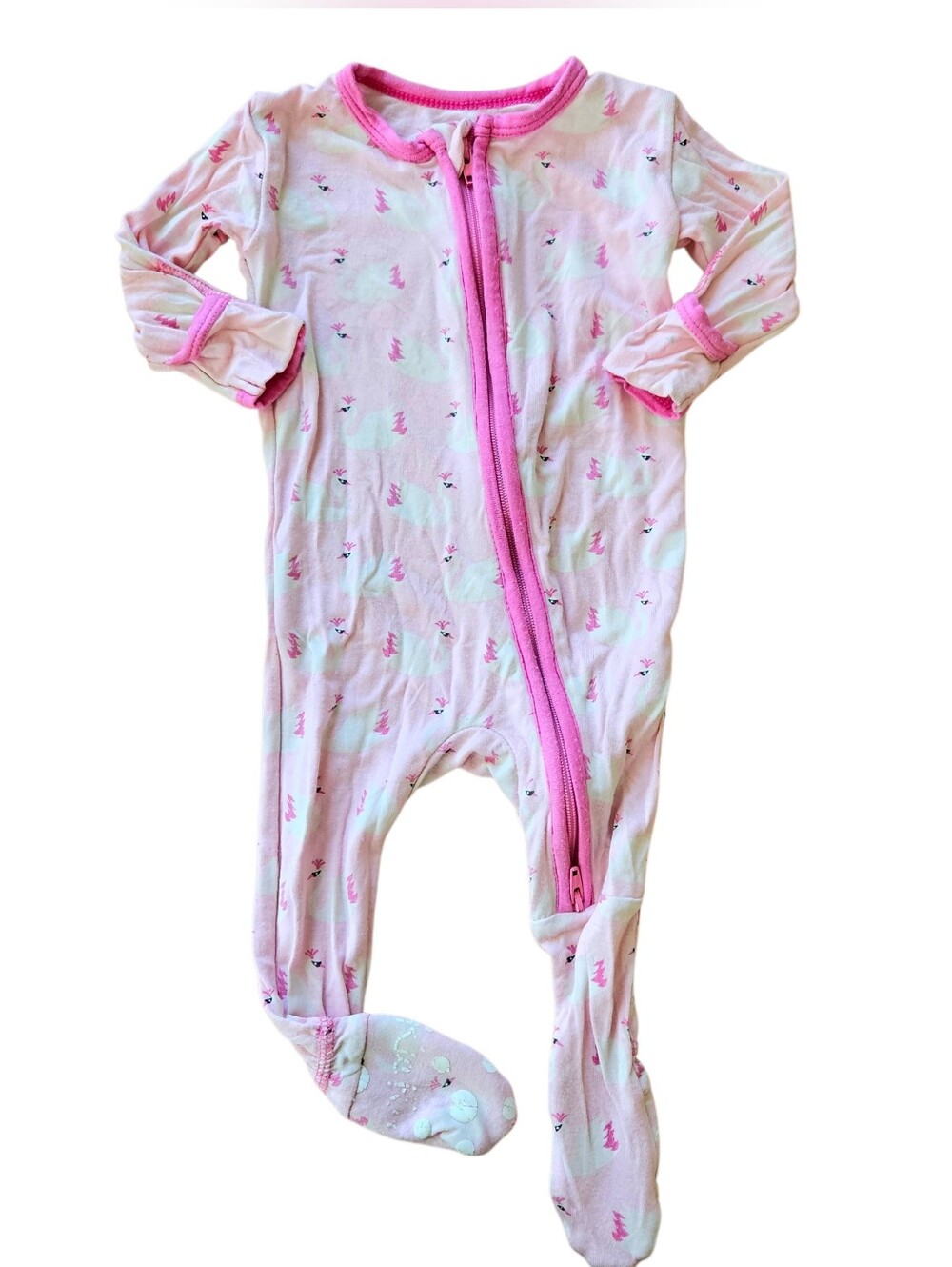 KicKee Pants 0-3 Months Zip Up Footie Sleeper